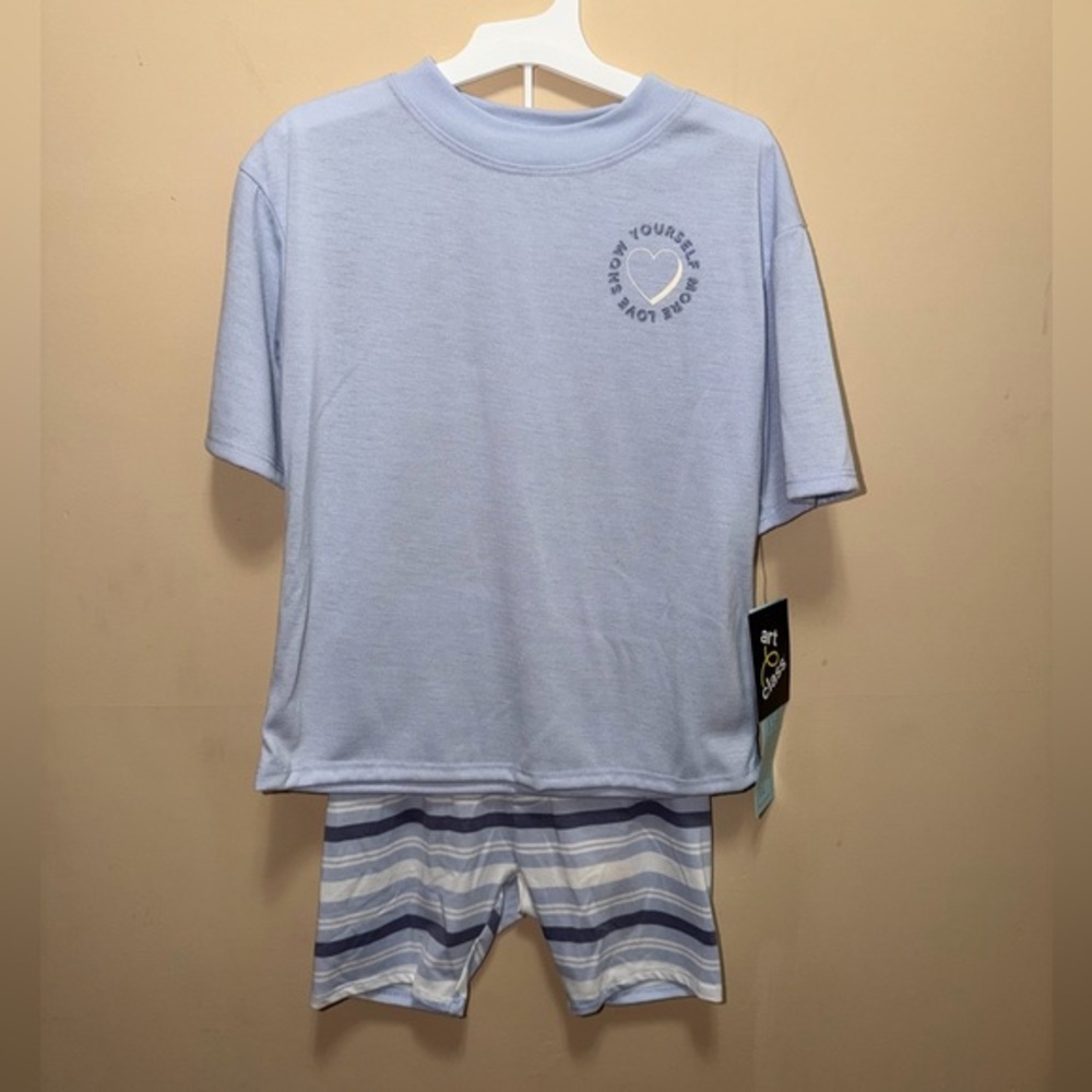 NWT Youth Art Class PJ Set LOVE